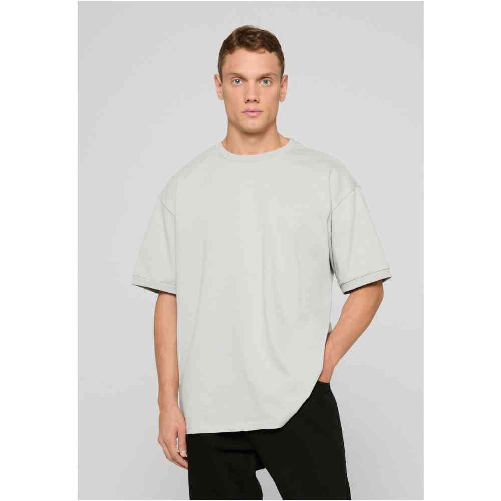 Urban Classics - Rib Cuff Heren Tshirt - Grijs